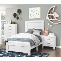Homelegance Corbin White Wood-Look Twin Bed