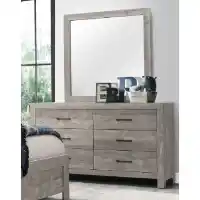 Homelegance Corbin Grey Wood-Look Dresser with Mirror