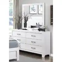Homelegance Corbin White Wood-Look Dresser With Mirror