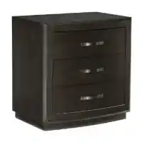 Homelegance Helena Cappuccino Finish 3-Drawer Nightstand