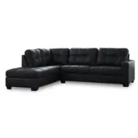 Ashley Bremerton Carbon Microsuede 2-Piece Sectional with Left-Hand Chaise