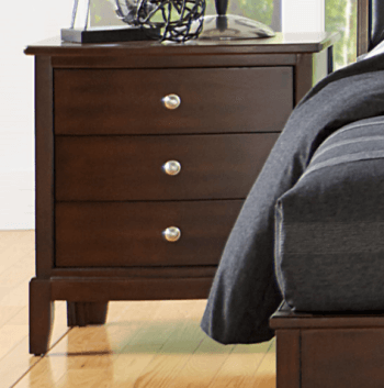 Homelegance Cotterill Cherry Finish 3-Drawer Nightstand