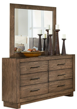 Homelegance Korlan Wood-Look Dresser with Mirror