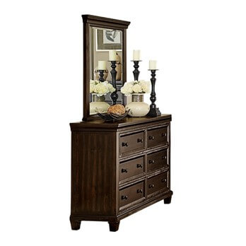Homelegance Birman Espresso Finish Dresser with Mirror