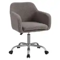 Powell Grey Boucle Desk Chair