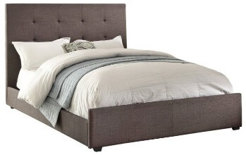 Homelegance Cadmus Charcoal Fabric King Bed