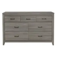 Homelegance Waldorf Grey Wood-Look 7-Drawer Dresser