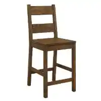Coaster Coleman 24-Inch Hardwood Ladder-Back Barstools (set of 2)