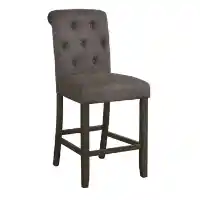 Coaster Dark Grey Upholstered 24-Inch Barstools (set of 2)