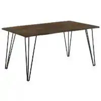 Coaster Mango Cocoa Finish Live Edge Look Dining Table