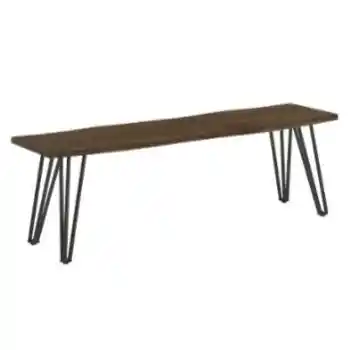 Coaster Mango Cocoa Finish Live Edge Look Bench