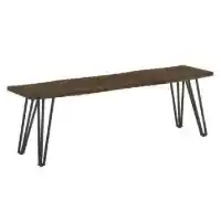 Coaster Mango Cocoa Finish Live Edge Look Bench