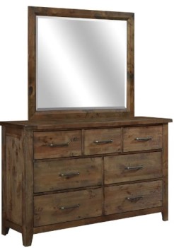 Homelegance Jerrick Hardwood 7-Drawer Dresser with Mirror