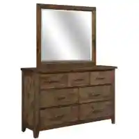 Homelegance Jerrick Hardwood 7-Drawer Dresser with Mirror