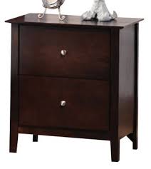 Coaster Tia Cappuccino Finish 2-Drawer Nightstand