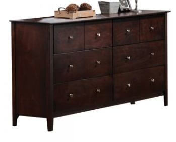 Coaster Tia Cappuccino Finish 6-Drawer Dresser