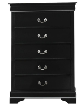Coaster Louis Philippe Black 5-Drawer Chest