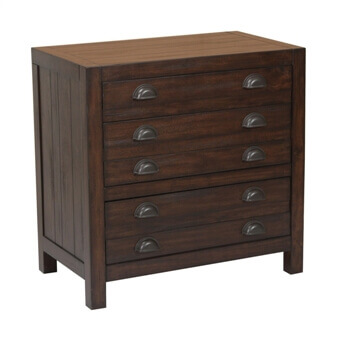 Coaster Donny Osmond Home Lanchester Vintage Cocoa Distressed Nightstand