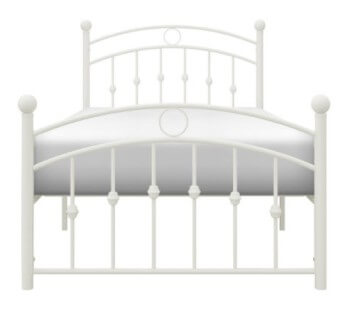 Homelegance Tiana White Metal Twin Platform Bed