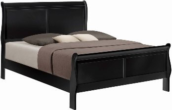 Coaster Black King Sleigh Bed