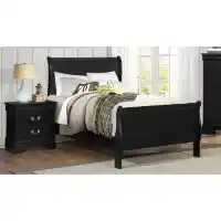 Homelegance Mayville Black King Sleigh Bed