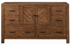 Coaster Reeves Dresser with 6 Drawers & 1 Cupboard
