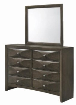 Coaster Salano Charcoal Dresser with Mirror