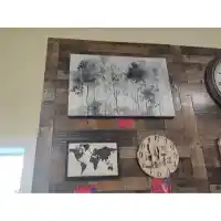 Grey & Sage Path Through Forest Wall Art