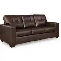 Ashley Salvatore Dark Brown Leather Sofa