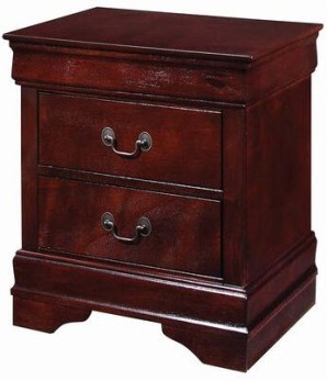 Coaster Cherry Finish 2-Drawer Nightstand