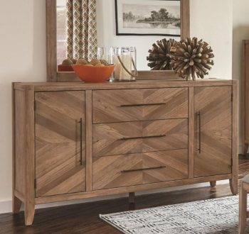 Coaster Auburn 3-Drawer Dresser with Mirror