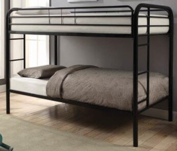 Coaster Black Metal Twin Bunk Bed