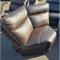 Jason Furniture Chocolate Leather Wedge Chair