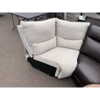 Light Beige Fabric Wedge Chair