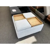 Brent Mineral Storage Ottoman with 4 Trays