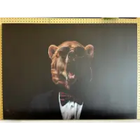 Classy Art Bear in Tuxedo Wall Art