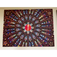 Classy Art Stained Glass Ceiling Wall Art
