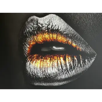 Classy Art Copper Lips Wall Art