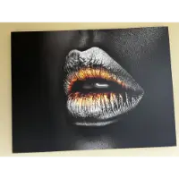Classy Art Copper Lips Wall Art