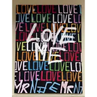 Classy Art Multicolored LOVE Wall Art