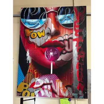 Classy Art Graffiti Face Wall Art