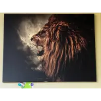 Classy Art Lion Roaring Wall Art