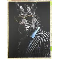 Classy Art Zebra in Suit Wall Art