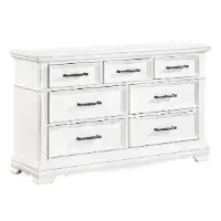 Homelegance York White 7-Drawer Dresser