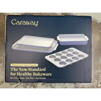 Caraway Bakeware Set & Cabinet Organizer