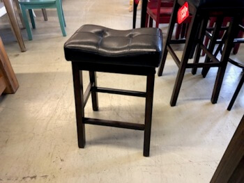 Coaster 24-Inch Cappuccino & Leather Backless Barstool