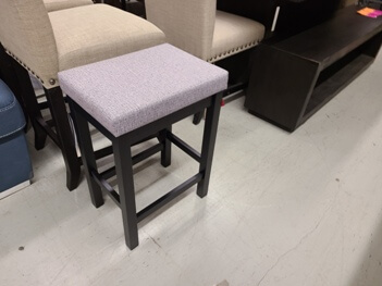 Homelegance Black 24-Inch Backless Barstool