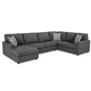 Ashley Edgewater 3-Piece Sectional with Left-Hand Chaise