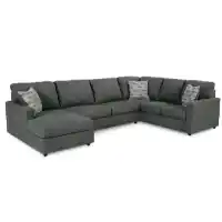 Ashley Edgewater 3-Piece Sectional with Left-Hand Chaise