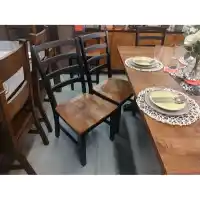 Ashley Willamette Black & Maple Finish Side Chairs (set of 2)